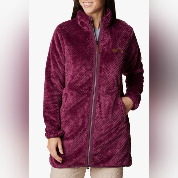Columbia Women's Fire Side™ Long Full Zip Fleece Jacket Size S NWT MSRP $110